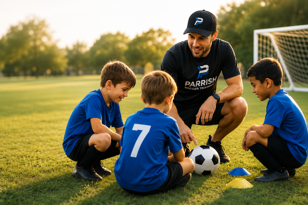 Why families choose us Focused on Fundamentals Parents choose PARRISH SOCCER TRAINING because the program meets young players where they are. Whether a child is just starting out or continuing to develop, sessions are structured to teach the basics well and make progress feel exciting.