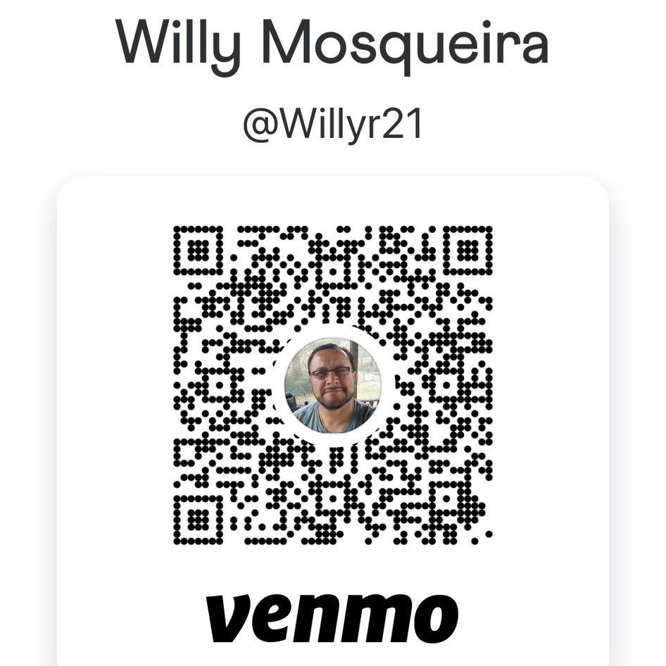 Venmo QR code for Parrish Soccer Training payments and contact